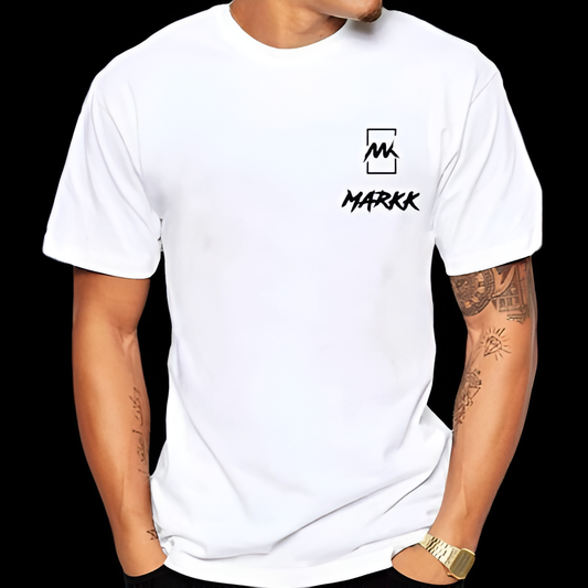 T-shirt Blanc MARKK Brodé